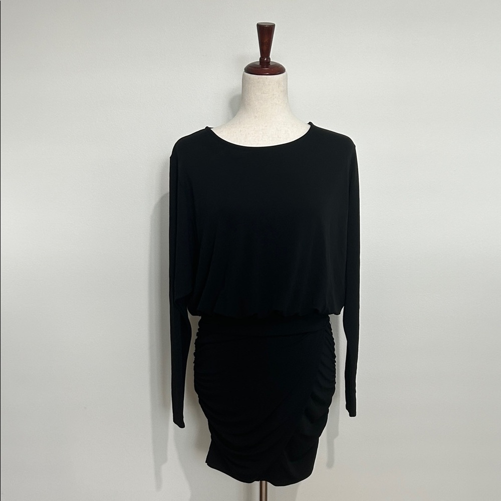 Velvet by‎ Graham & Spencer Black Long Sleeve Addy Black Dress Size Small